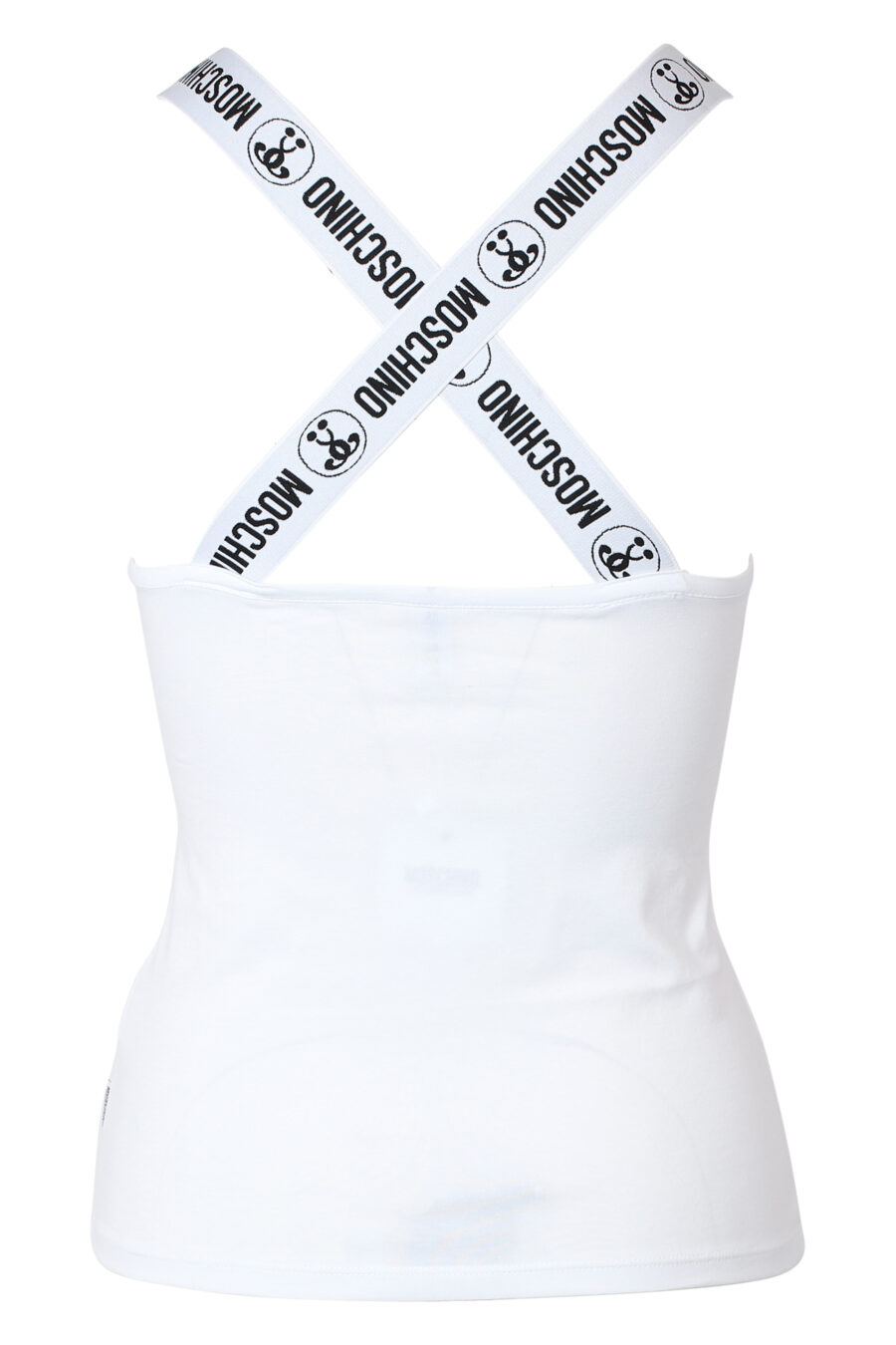 Camiseta sin mangas blanca con logo en tirantes - IMG 9843