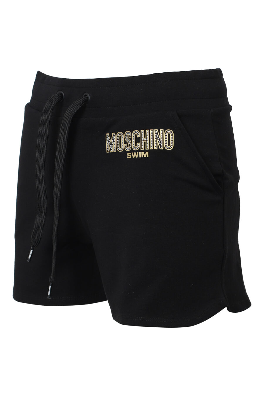 Schwarze Shorts mit strassbesetztem Logo - IMG 9845