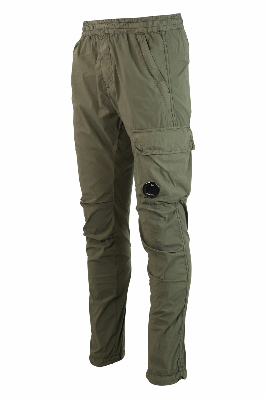 Pantalón verde militar con minilogo circular lateral - IMG 9856