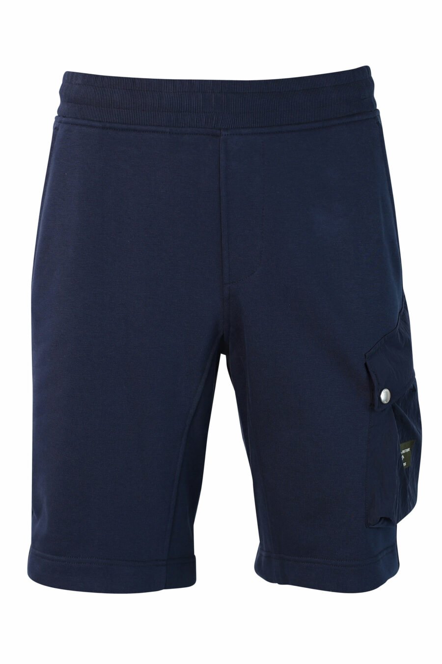Pantalón de chándal corto azul con bolsillo lateral - IMG 9872 1