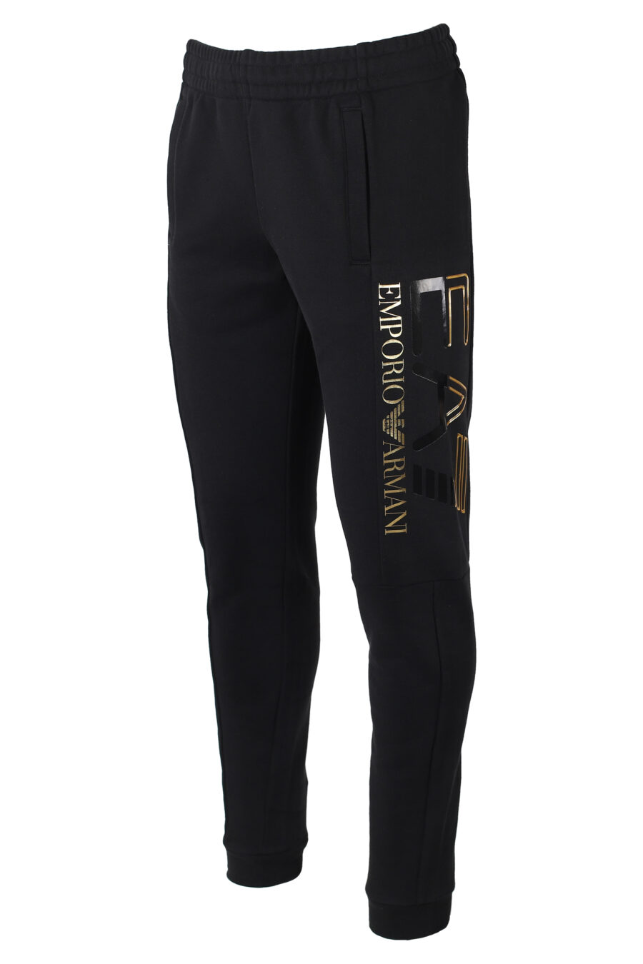 Tracksuit bottoms black with two-tone maxi logo on the side - IMG 9882