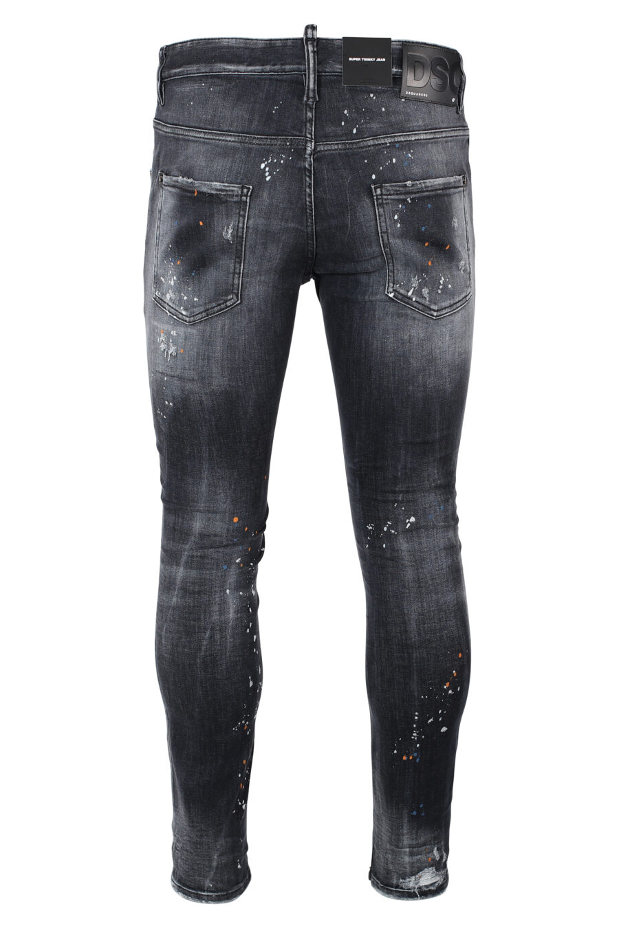 Schwarze "super twinky jean" getragene und zerrissene Jeans - IMG 9891