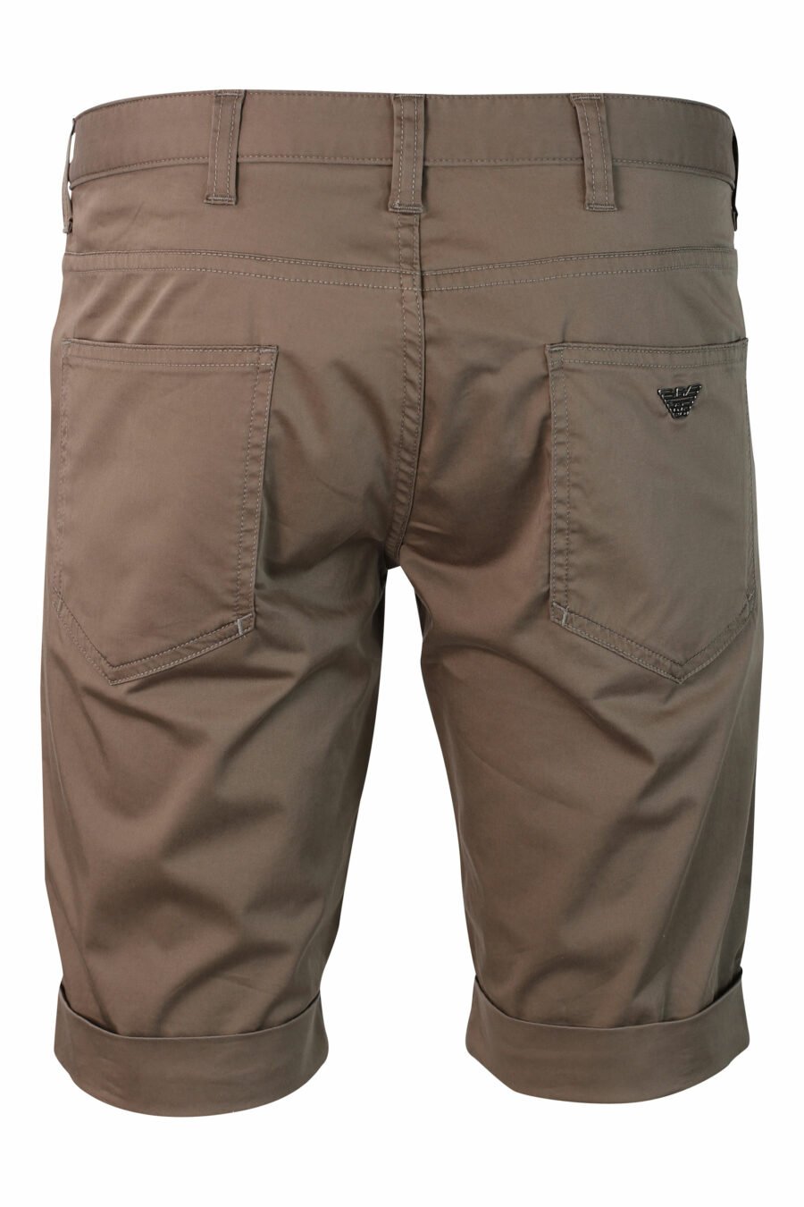 Pantalón corto beige con minilogo - IMG 9905 1
