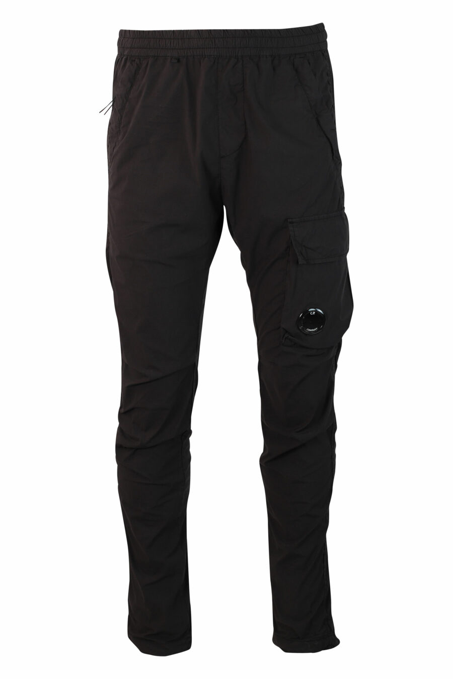 Pantalón negro con minilogo circular lateral - IMG 9912