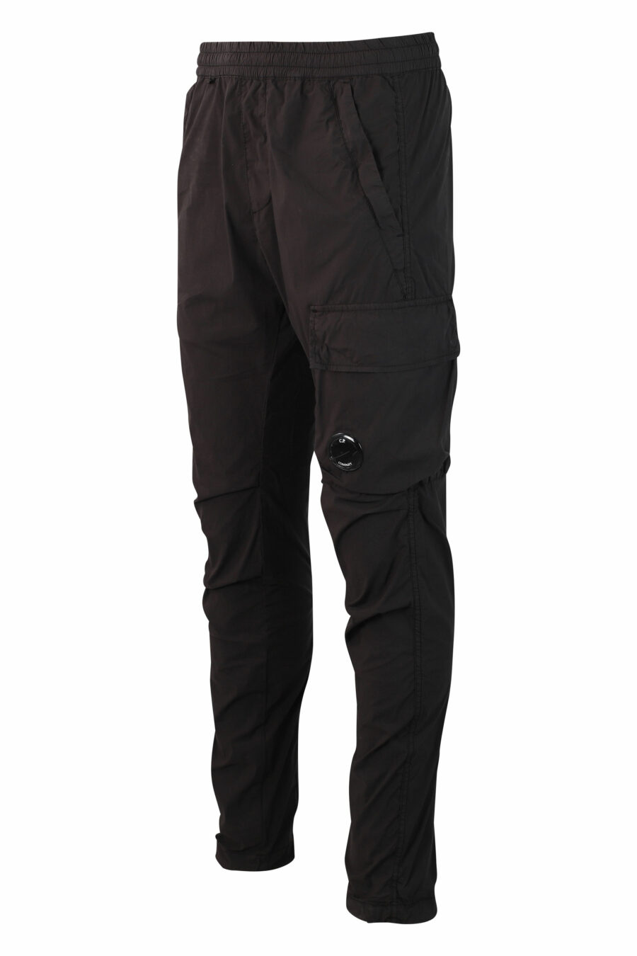 Pantalón negro con minilogo circular lateral - IMG 9913