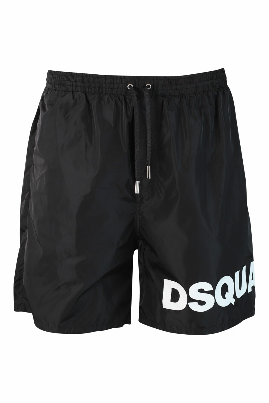 Dsquared2 - Bañador negro con maxilogo blanco lateral - BLS Fashion