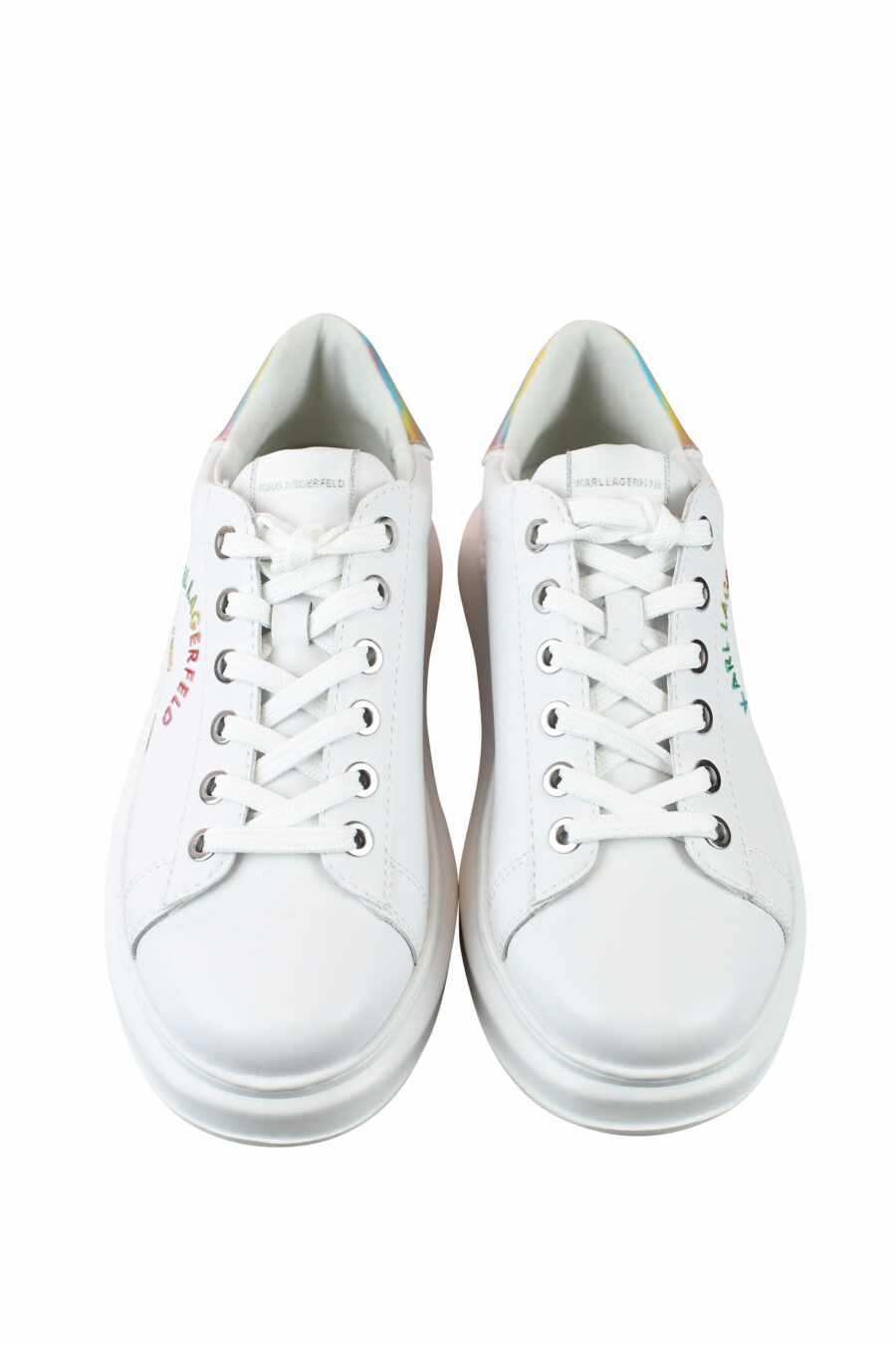 Zapatillas blancas con logo multicolor "rue st-guillaume" - IMG 9984