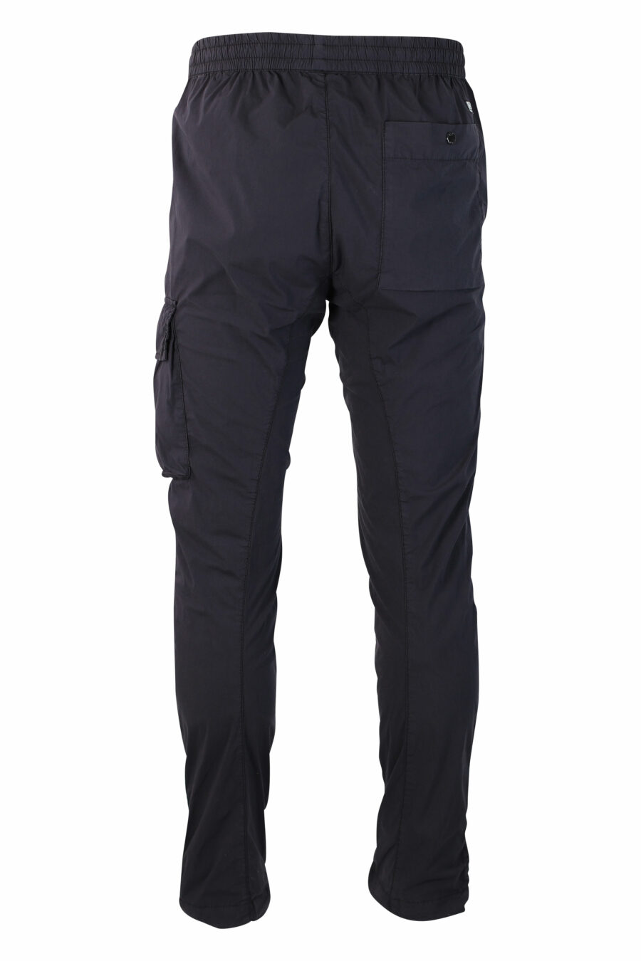 Pantalón azul oscuro con minilogo circular lateral - IMG 9992