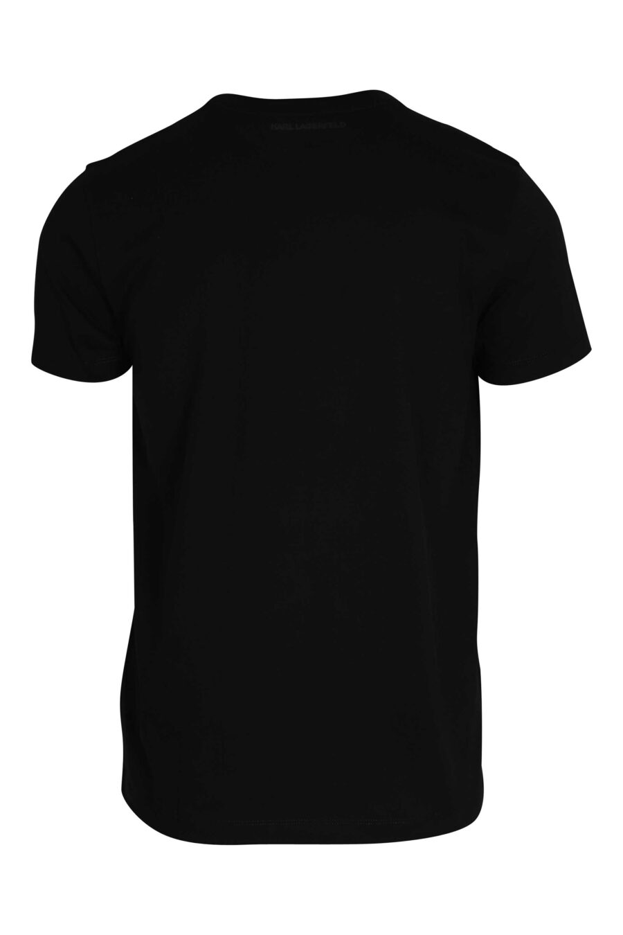 Schwarzes T-Shirt mit glänzendem schwarzem Maxilogo - 014543001 2