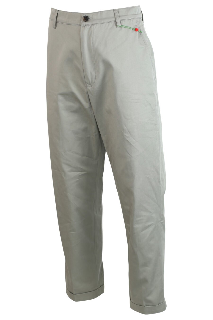 Beige trousers with mini-logo - 3612230408982 2