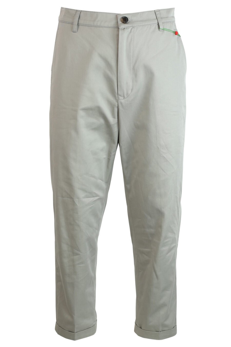 Beige trousers with mini-logo - 3612230408982
