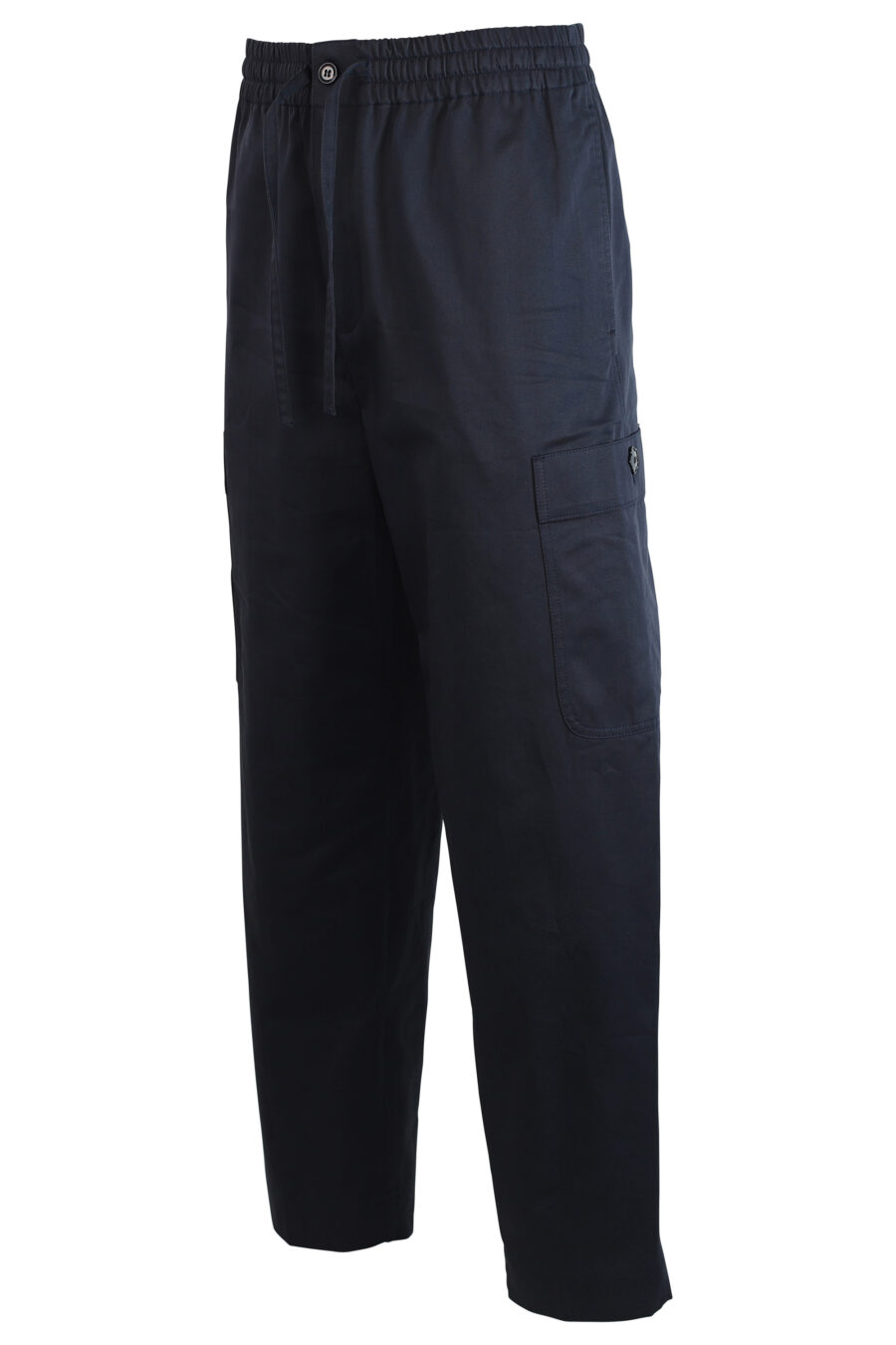 Pantalón azul con bolsillo laterales y logo - 3612230409323 2