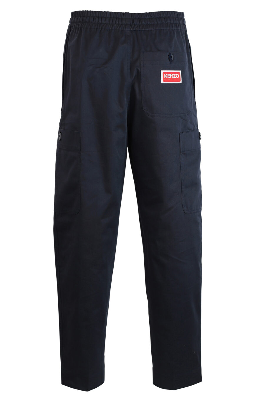 Pantalón azul con bolsillo laterales y logo - 3612230409323 3