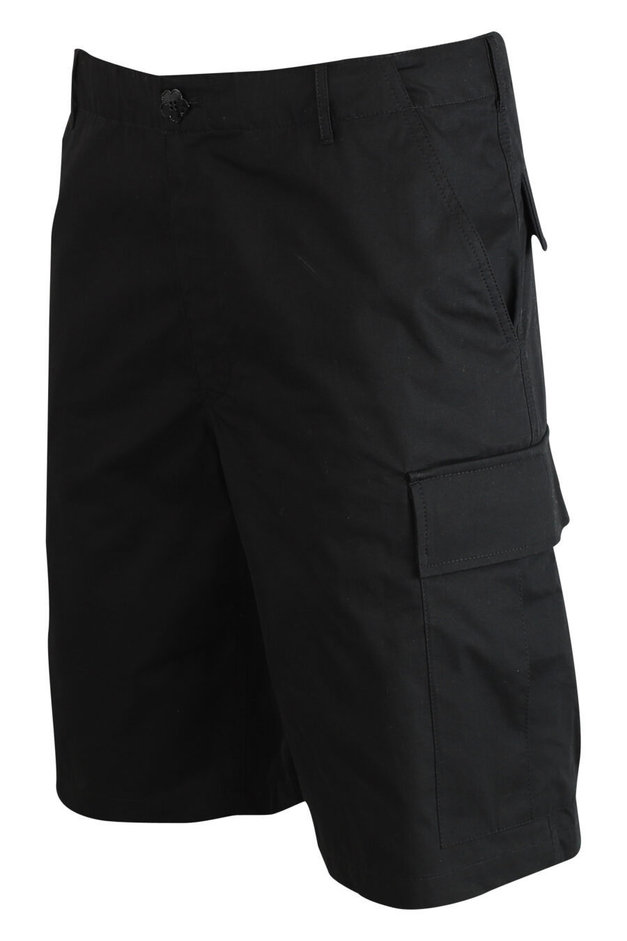 Pantalón negro corto estilo cargo - 3612230420502 2