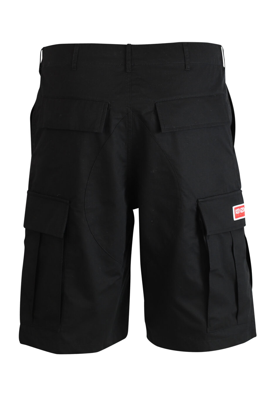 Pantalón negro corto estilo cargo - 3612230420502 3