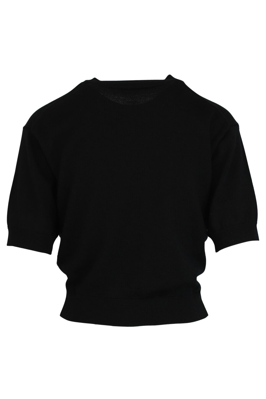 Schwarzer Pullover mit orangem Mini-Logo - 3612230446106 2