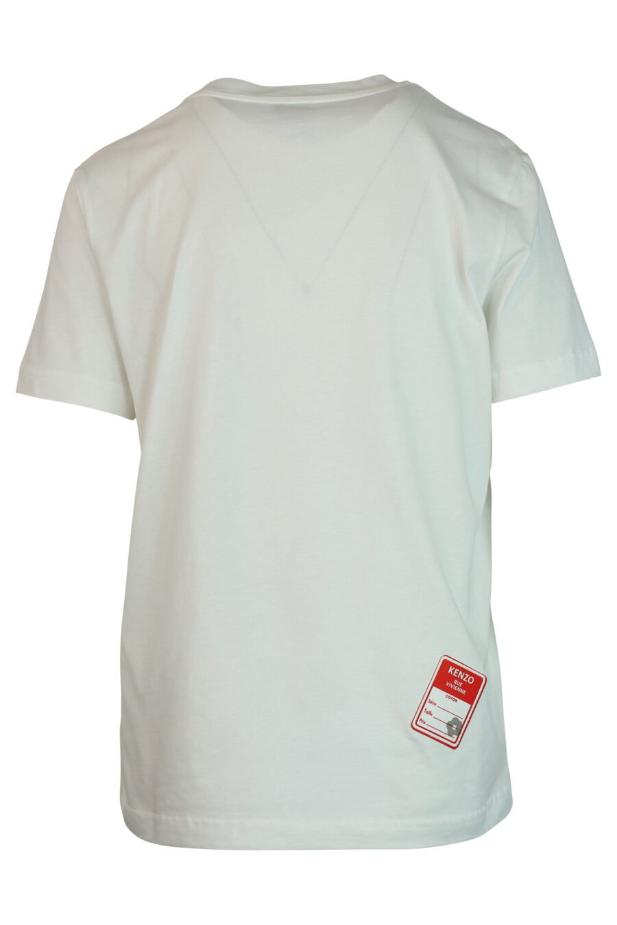 Weißes T-Shirt mit schwarzem "rue vivenne" Maxilogo - 3612230461161 2