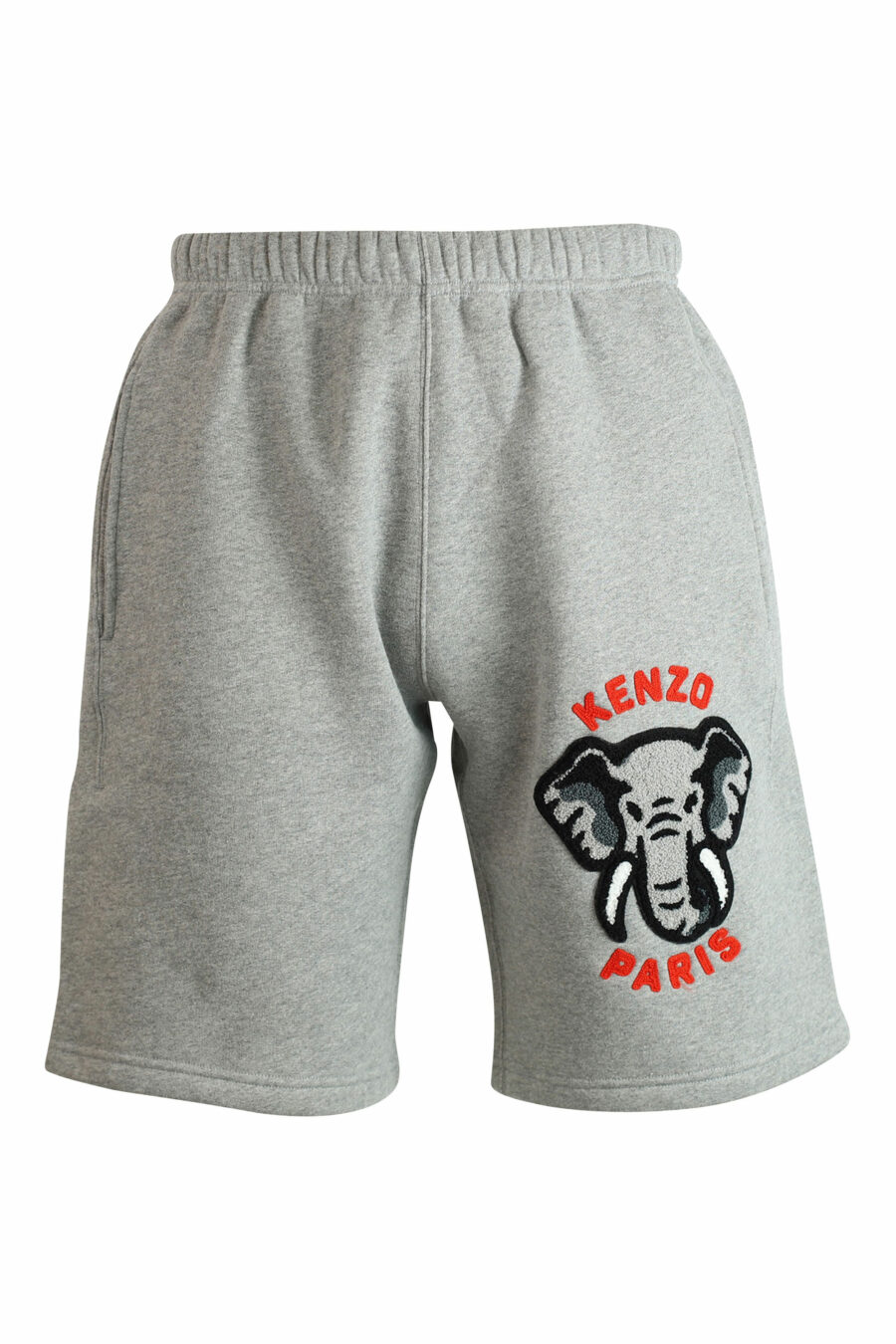 Pantalón de chándal gris con maxilogo elefante - 3612230468559