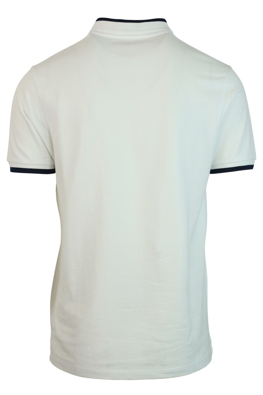 White "slim" polo shirt with mini-logo - 3612230468931 2