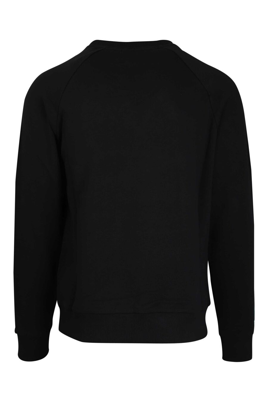 Schwarzes Sweatshirt mit schwarzem Samt maxilogue mit Gold - 3615884199558 3