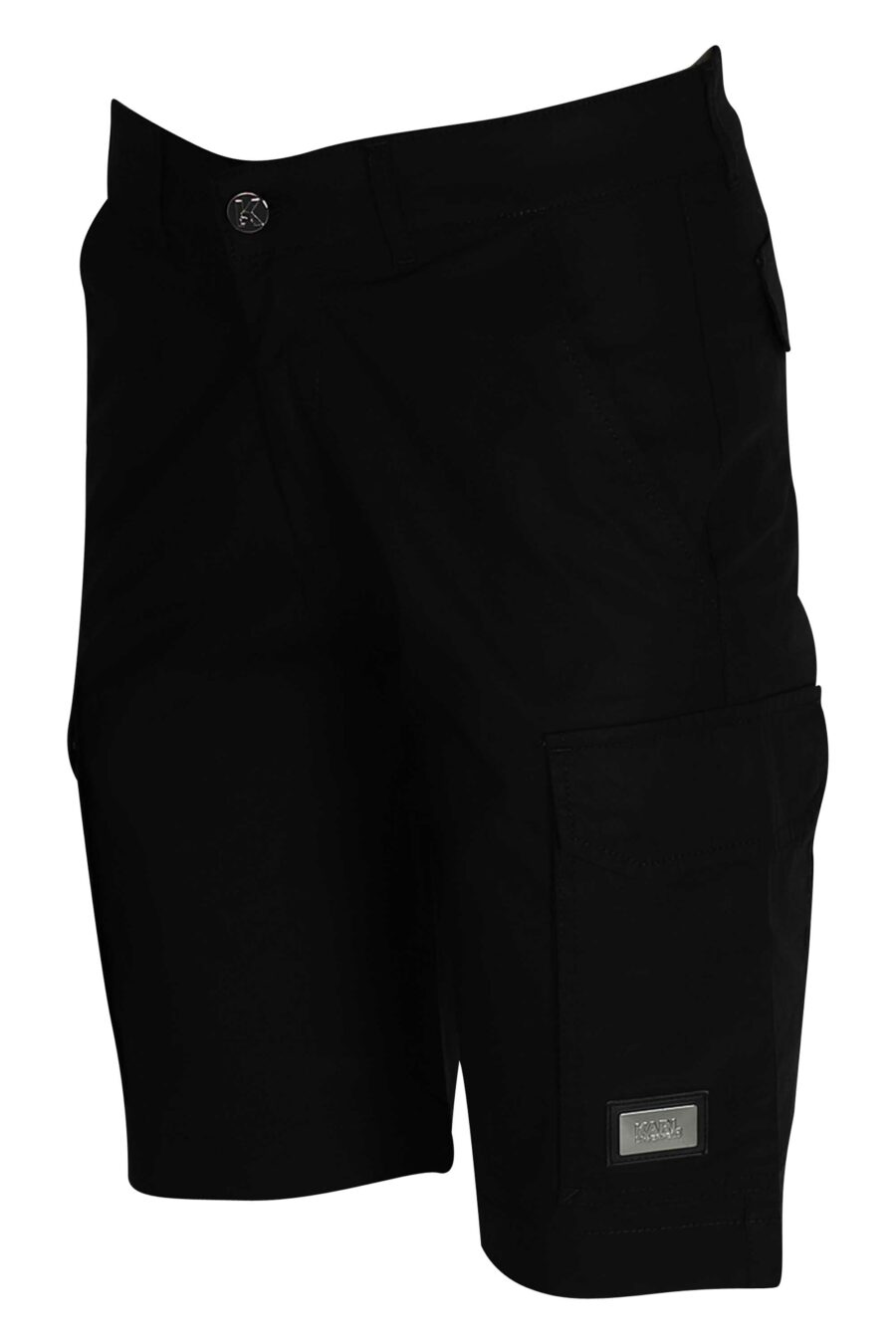 Schwarze Cargo-Shorts mit Logo - 4062226166942 3