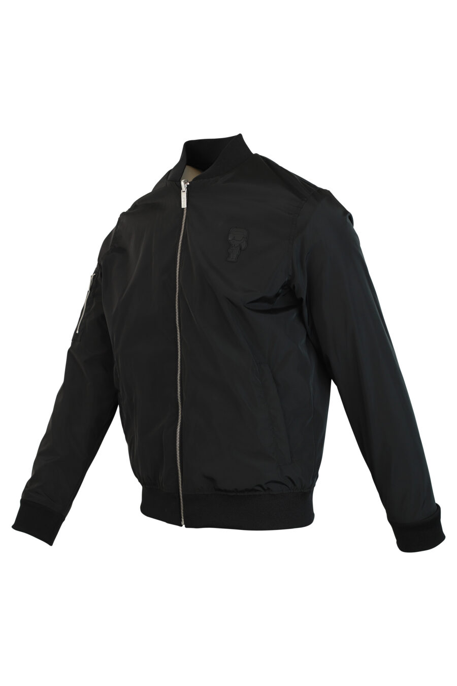 Black reversible bomber jacket with sleeve pocket - 4062226199117 2