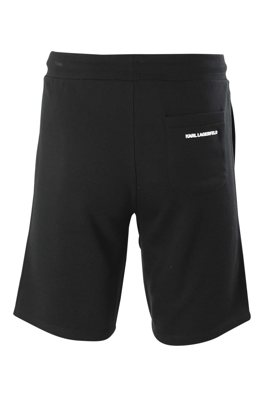 Pantalón de chándal corto negro con logo de goma - 4062226267267 3