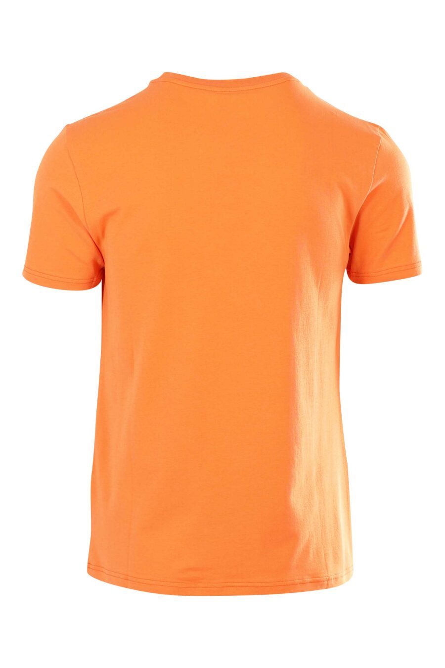 Orangefarbenes T-Shirt mit schwarzem Minilogo - 667112795752 2