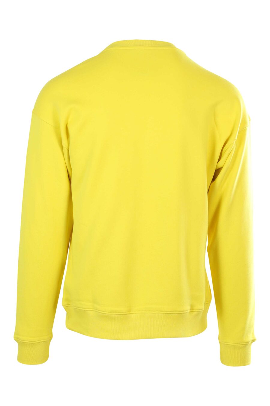 Gelbes Sweatshirt mit schwarzem Logo-Streifen - 667112846782 2