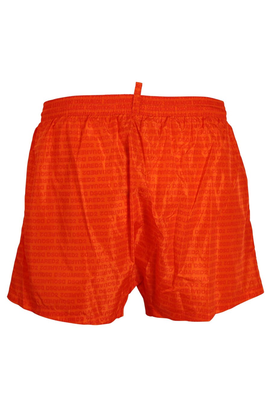 Orangefarbener Mini-Midi-Schwimmanzug "all over logo" - 8032674648860 3