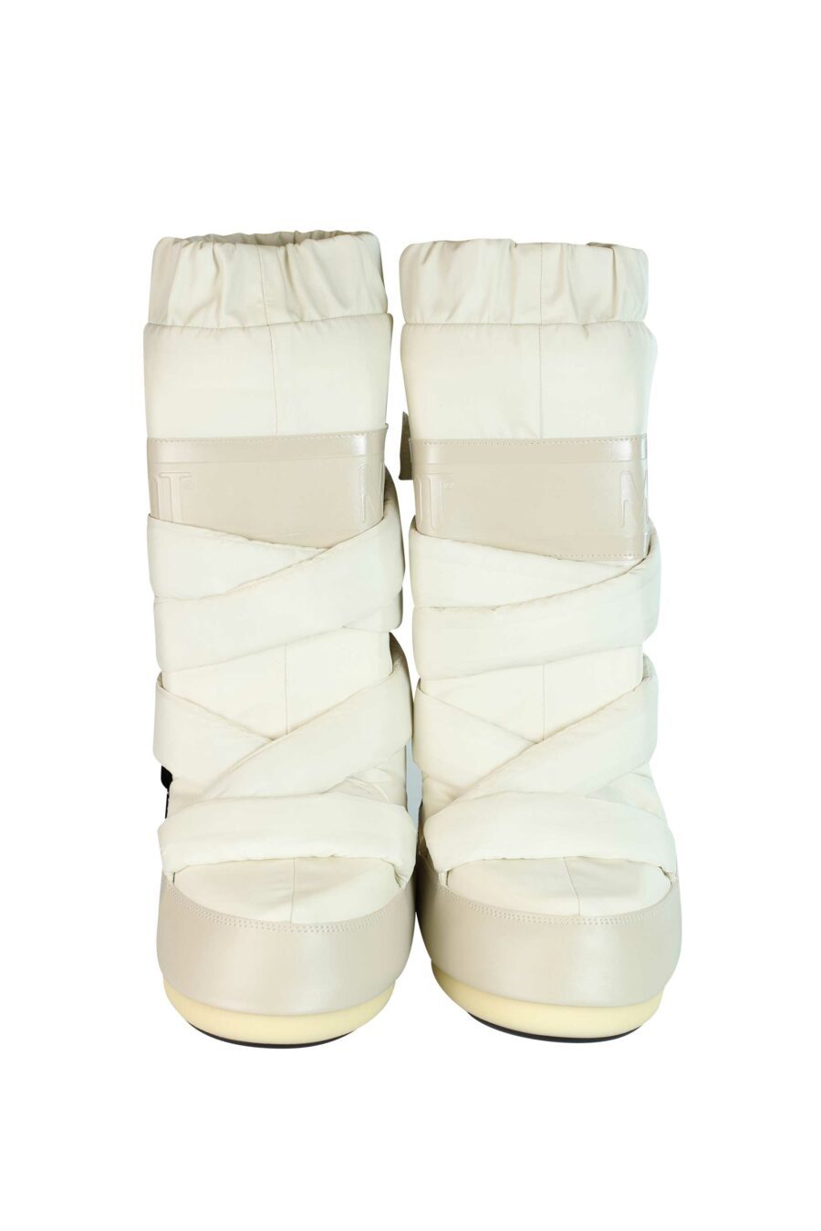 Weiße Stiefel mit braunem Schnee braun und braunem Logo - 8050459950229 4