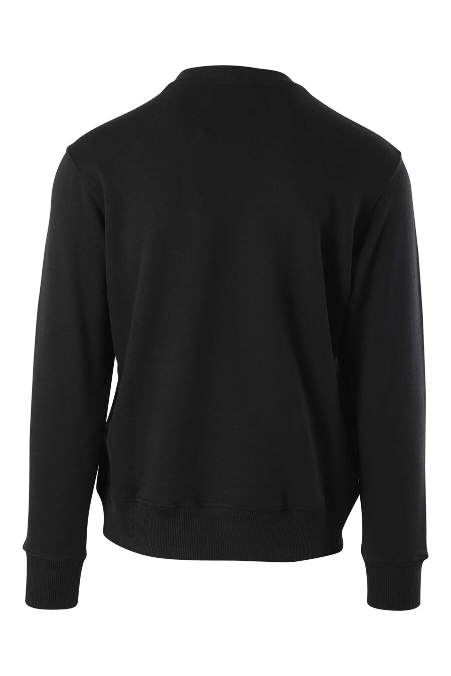 Black sweatshirt with round maxilogo - 8052019241525 2