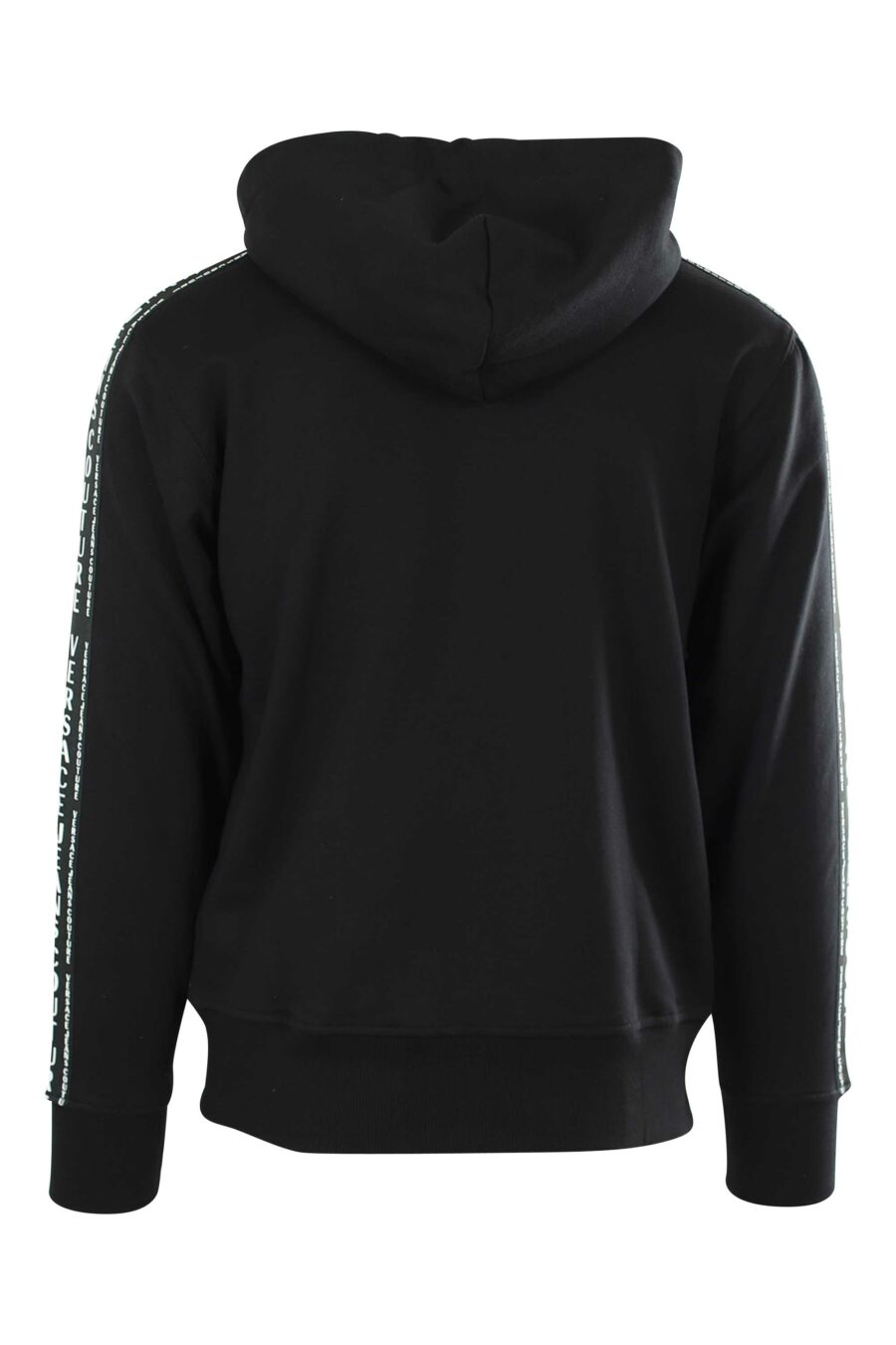 Black hoodie with zip and logo - 8052019321692 3