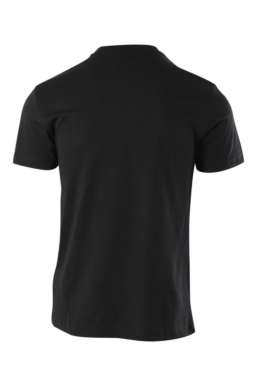 Camiseta negra con minilogo redondo blanco - 8052019325225 2