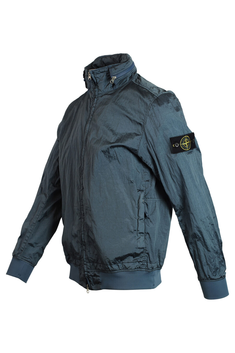 Dark blue jacket with hood and logo patch - 8052572537233 2