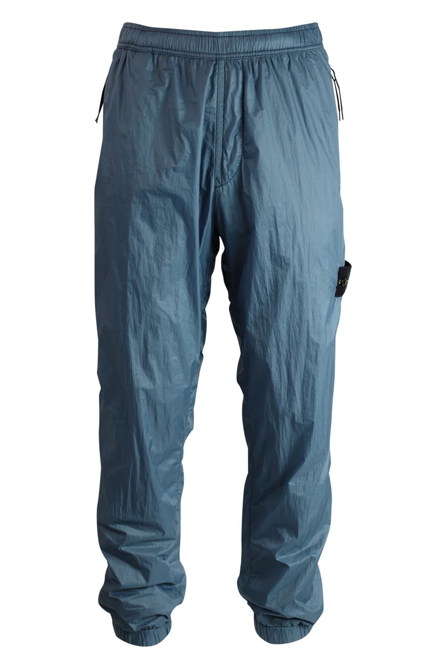 Blue-grey trousers with patch - 8052572559723