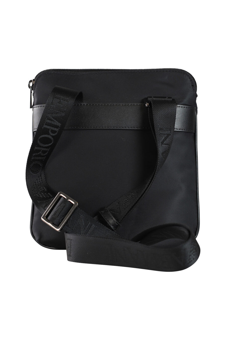 Black shoulder bag with metal mini logo - 8053616709593 3