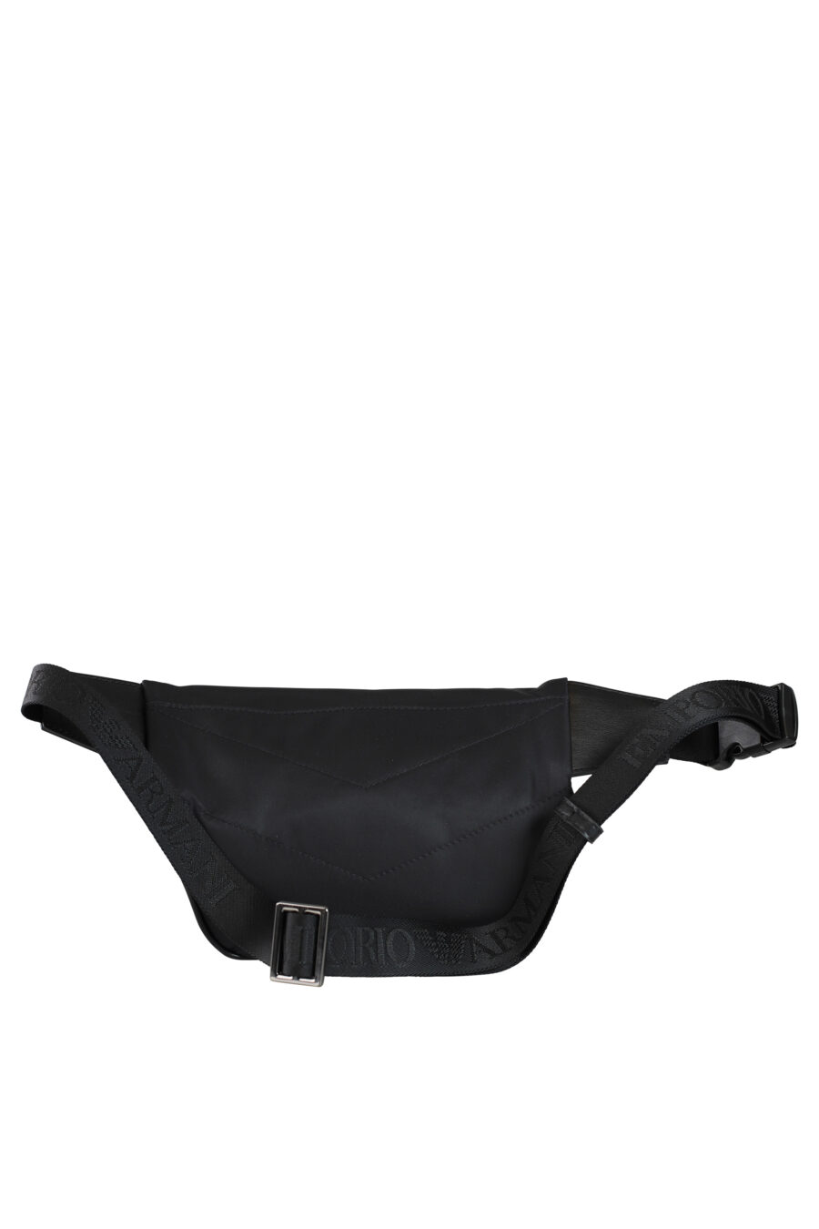 Black bum bag with metal mini-logo - 8053616709654 3