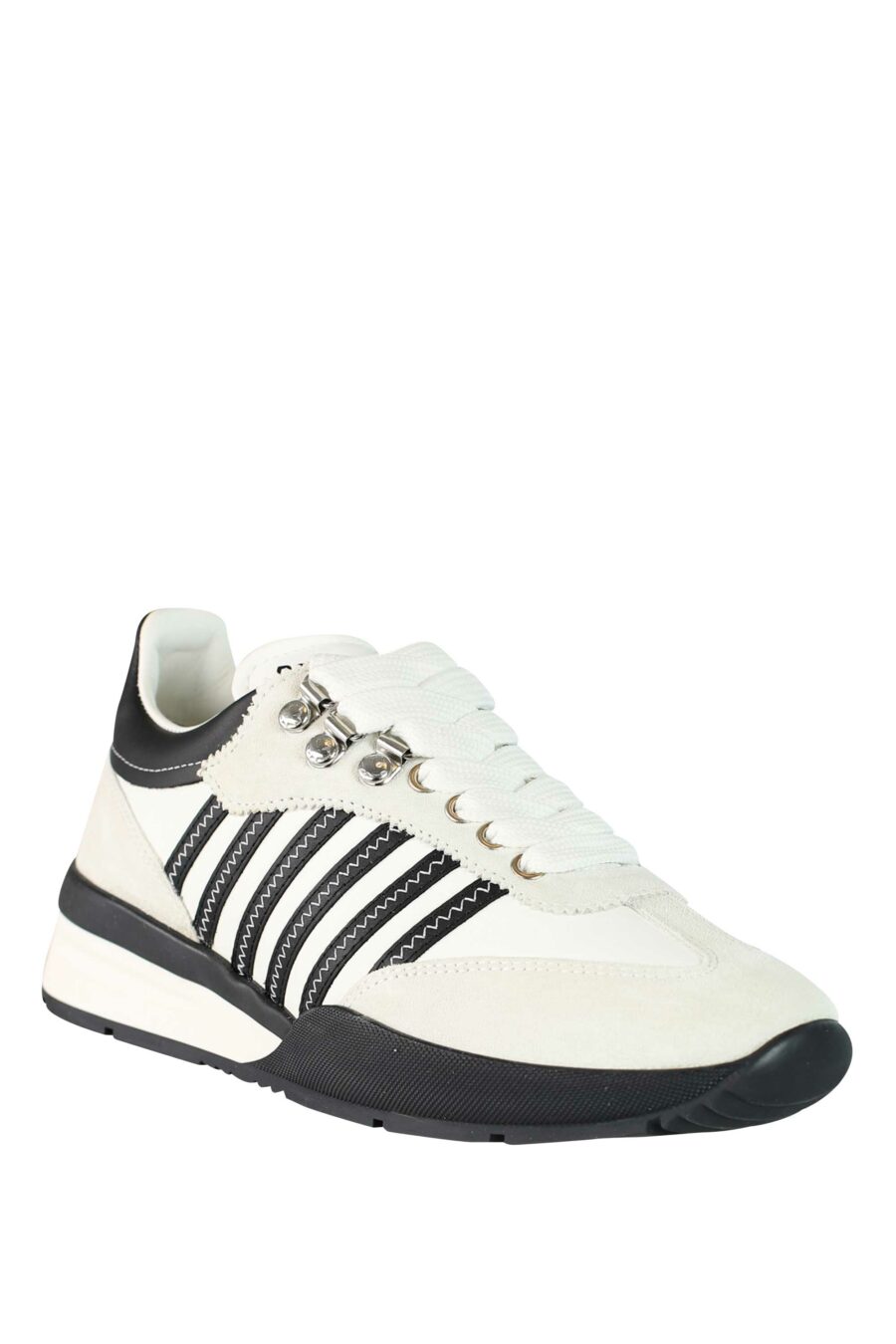 Trainers white mix "original legend" with two-tone sole and diagonal lines - 8055777186879 2