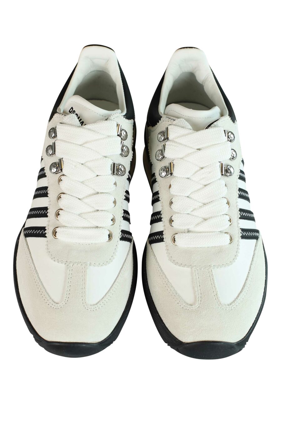 Trainers white mix "original legend" with two-tone sole and diagonal lines - 8055777186879 5