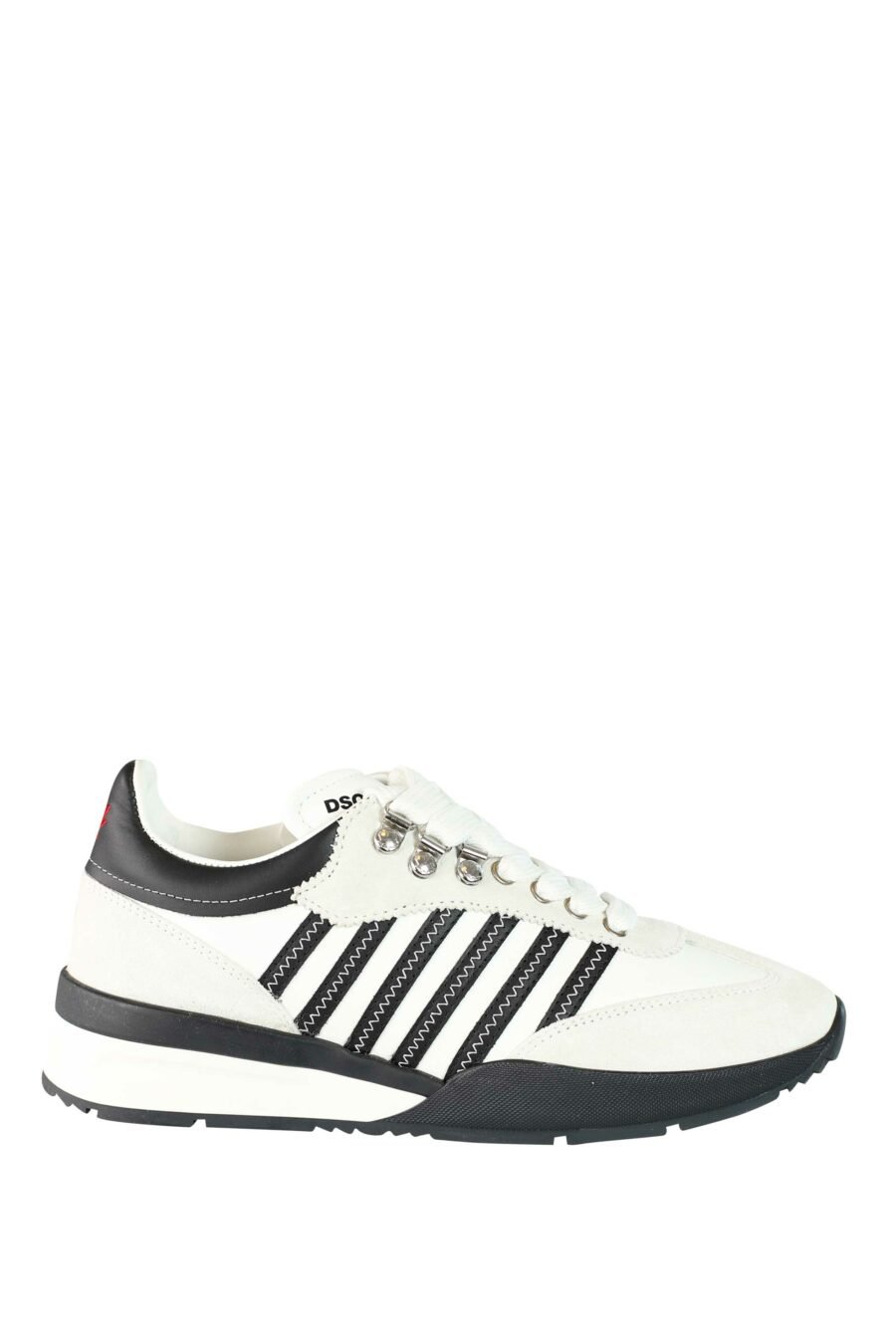 Trainers white mix "original legend" with two-tone sole and diagonal lines - 8055777186879