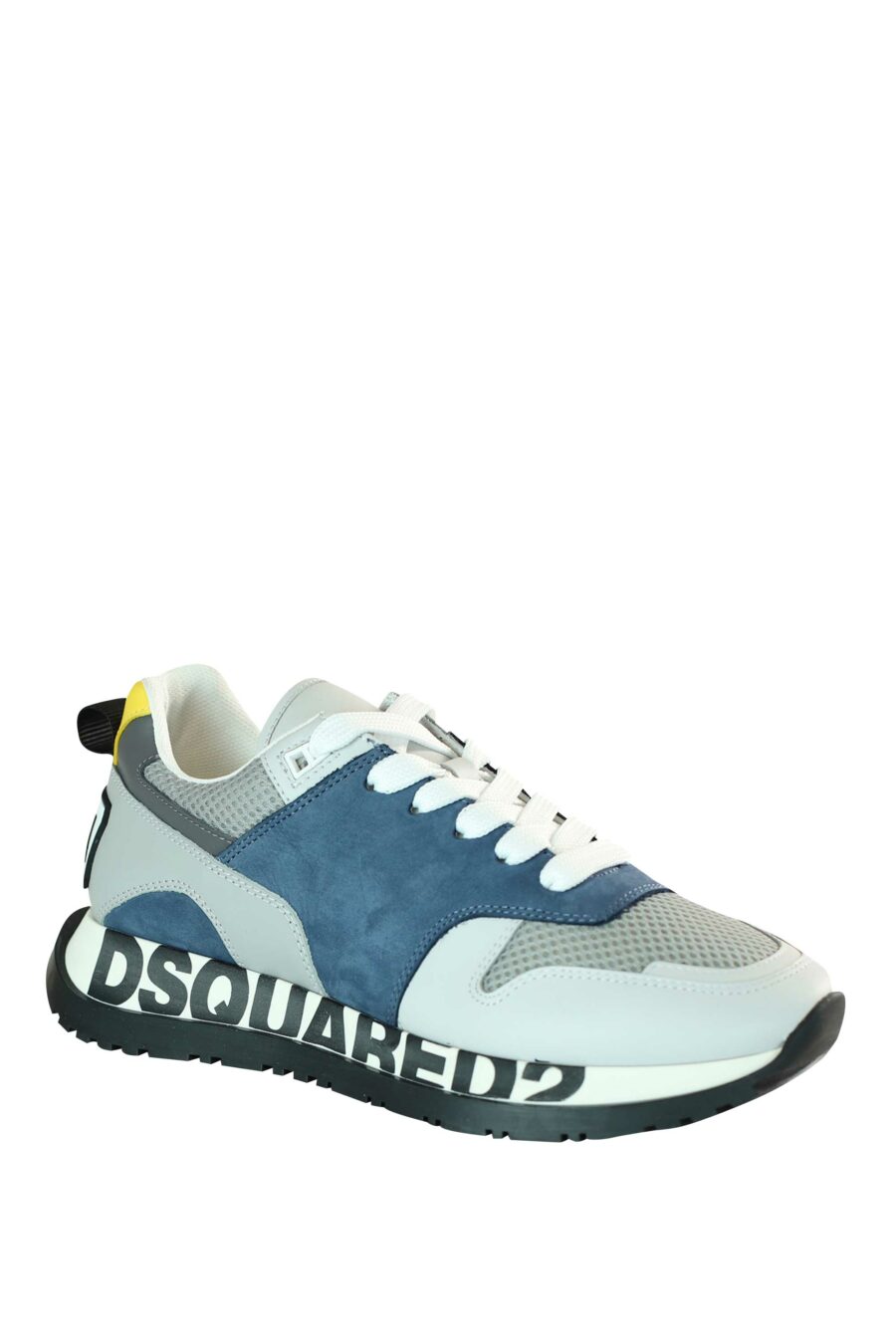 Chaussures de course multicolores bleues avec logo sur la semelle - 8055777205549 2