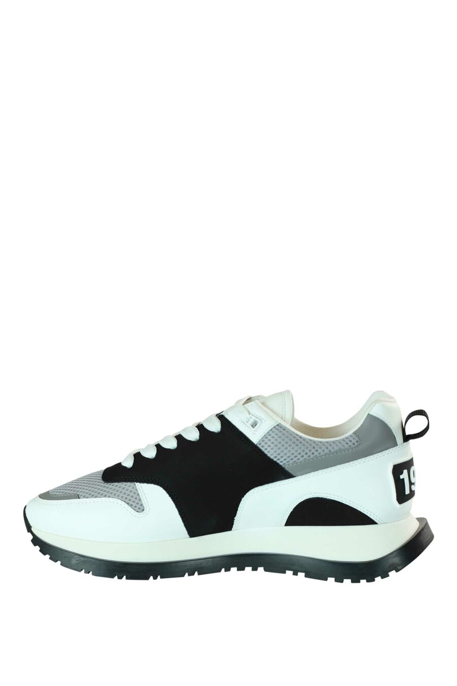 Black mix running shoes with logo on sole - 8055777205655 3