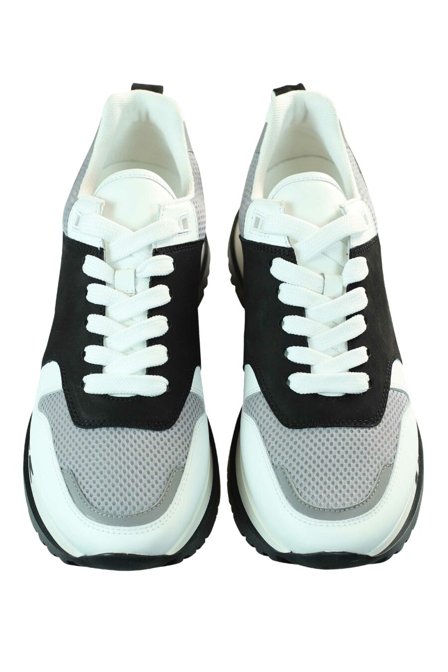 Zapatillas negras mix "running" con logo en suela - 8055777205655 5
