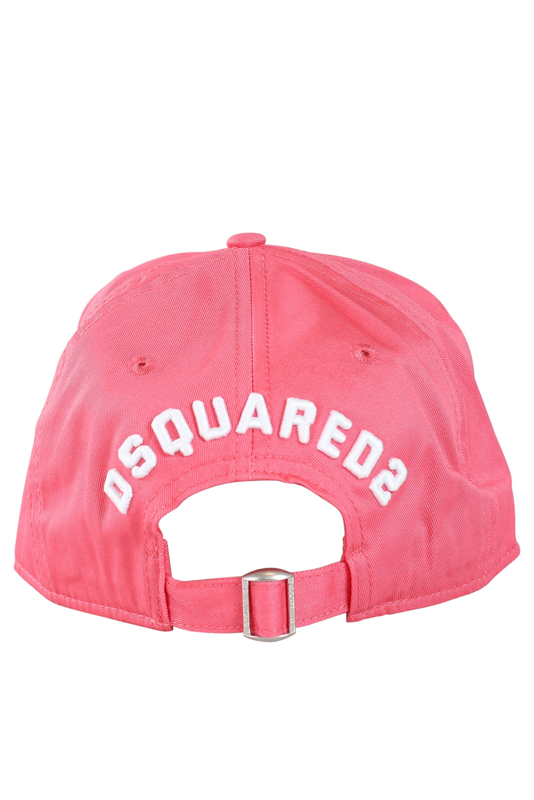 Dsquared2 - Gorra rosa con logo icon blanco bordado - BLS Fashion