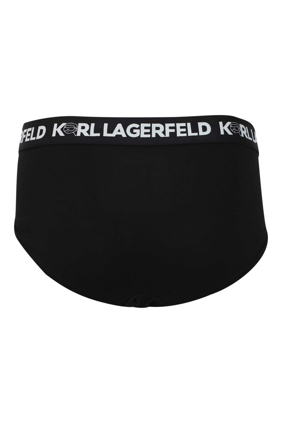 Dreierpack schwarzer und weißer Slips mit "karl"-Logo am Bund - 8720744054627 4