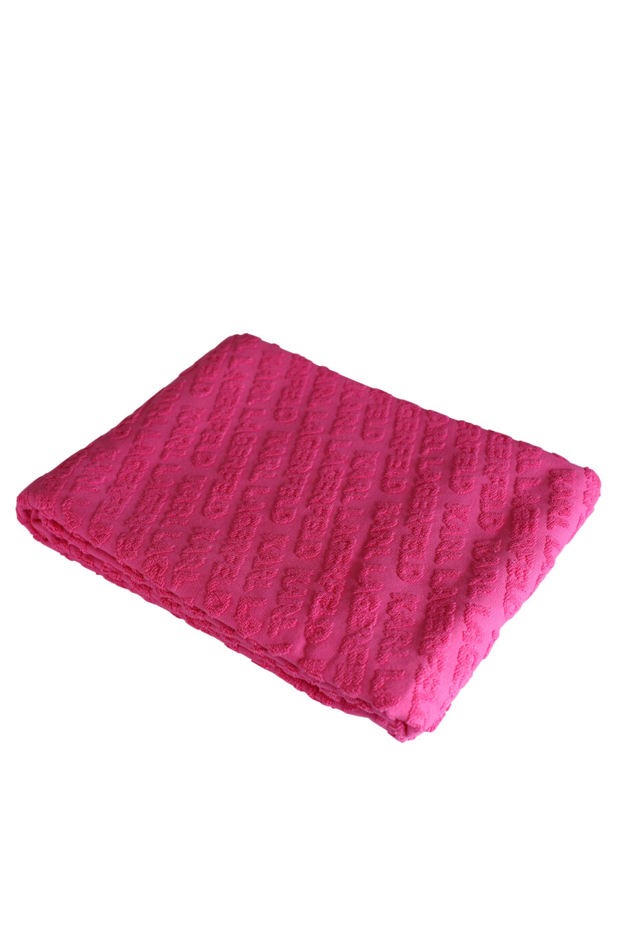 Fuchsia "all over logo" monochrome towel - 8720744097495
