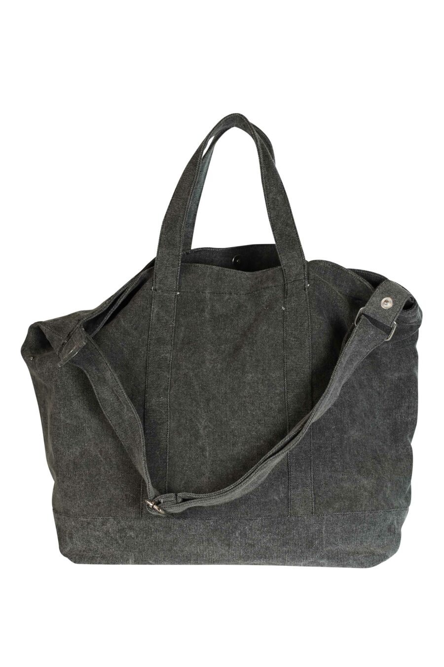 Bolsa de lona extragrande gris con logo "rue st guillaume" - 8720744102335 3