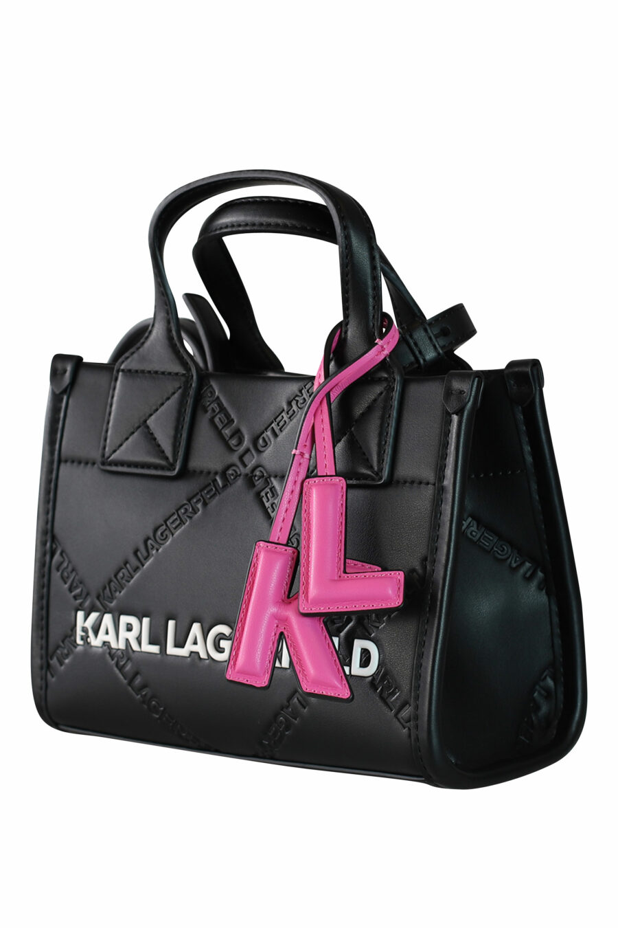 Tote bag mini negro /k/skuare/ con logo en relieve - 8720744102557 2