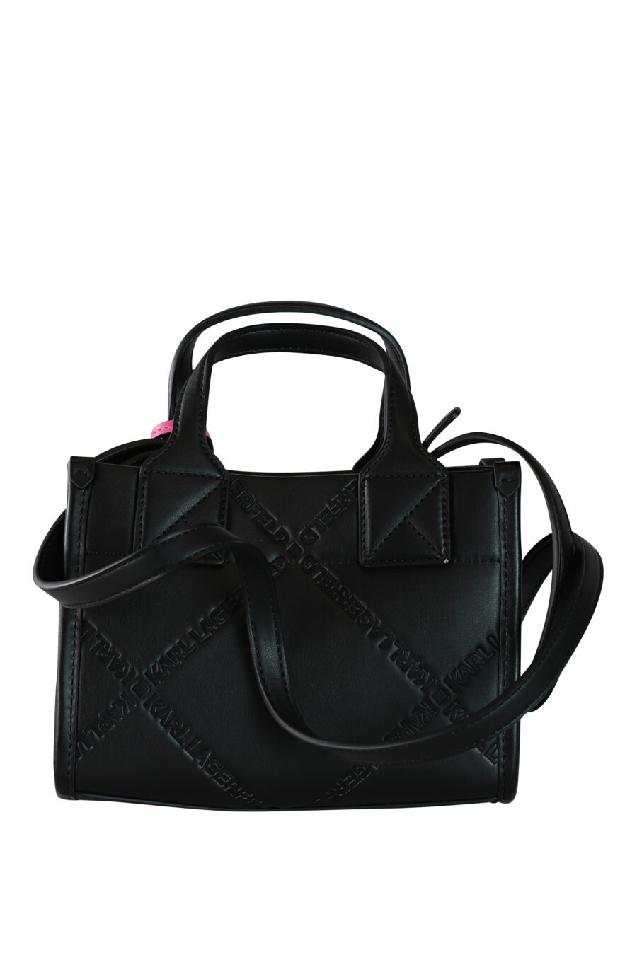 Tote bag mini negro /k/skuare/ con logo en relieve - 8720744102557 3